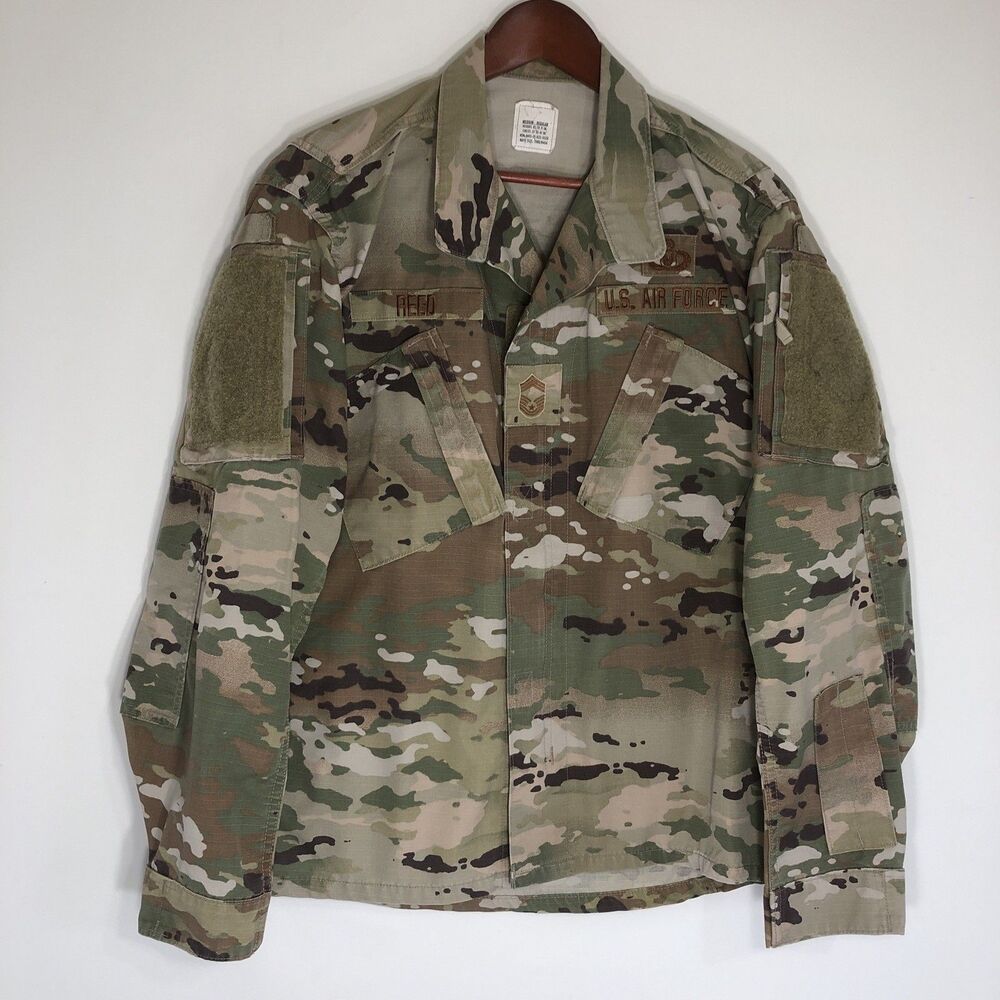 US Air Force Insect Shield OCP Combat Uniform Coat Jacket Woodland Camo M Reg